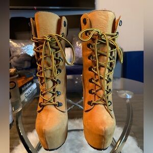 Zigi Girl Tan Lace-Up Women's Boots